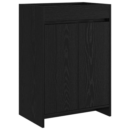 vidaXL Bathroom Furniture Set Black Oak 81 x 40 x 84.5 cm