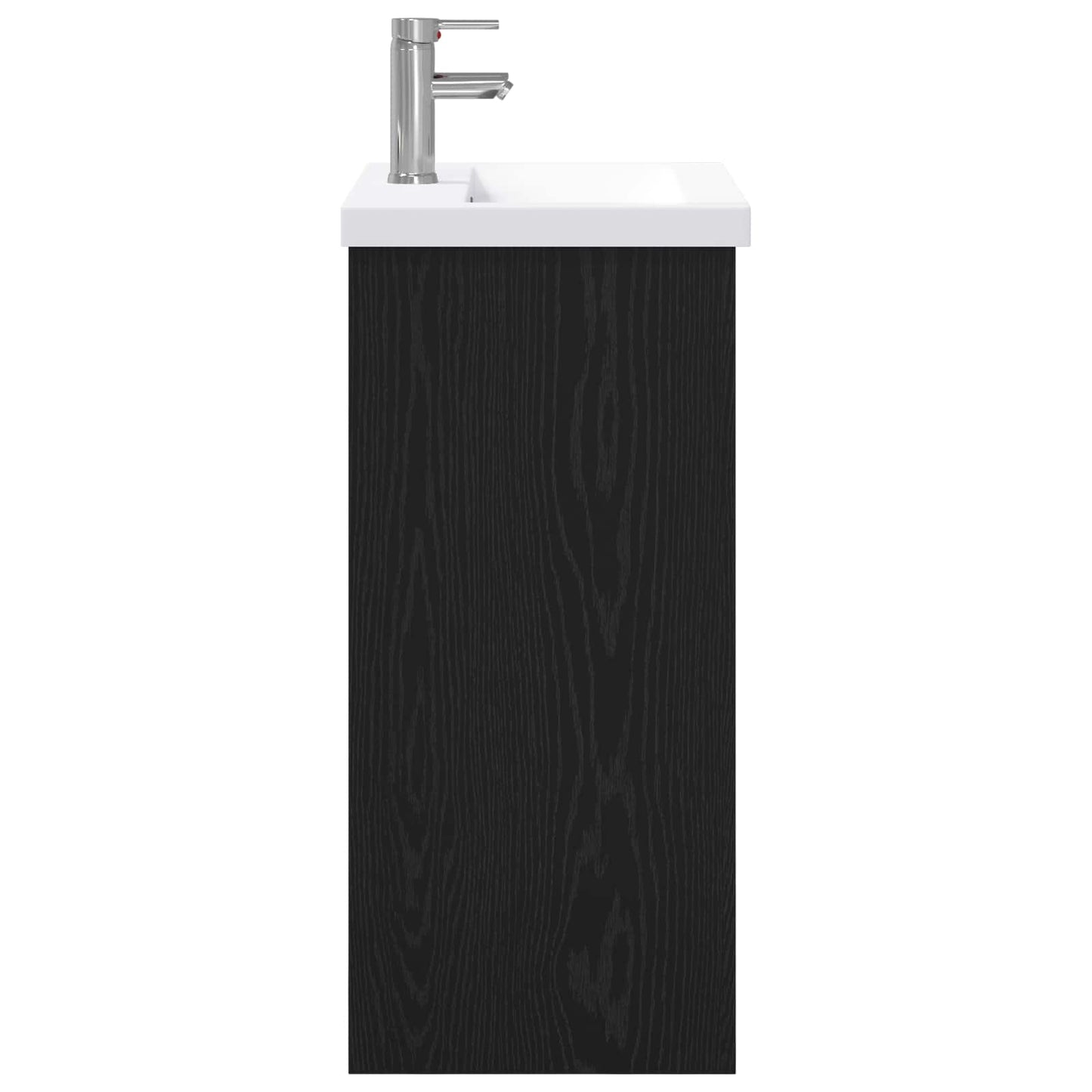 vidaXL Bathroom Furniture Set Black Oak 81 x 40 x 84.5 cm