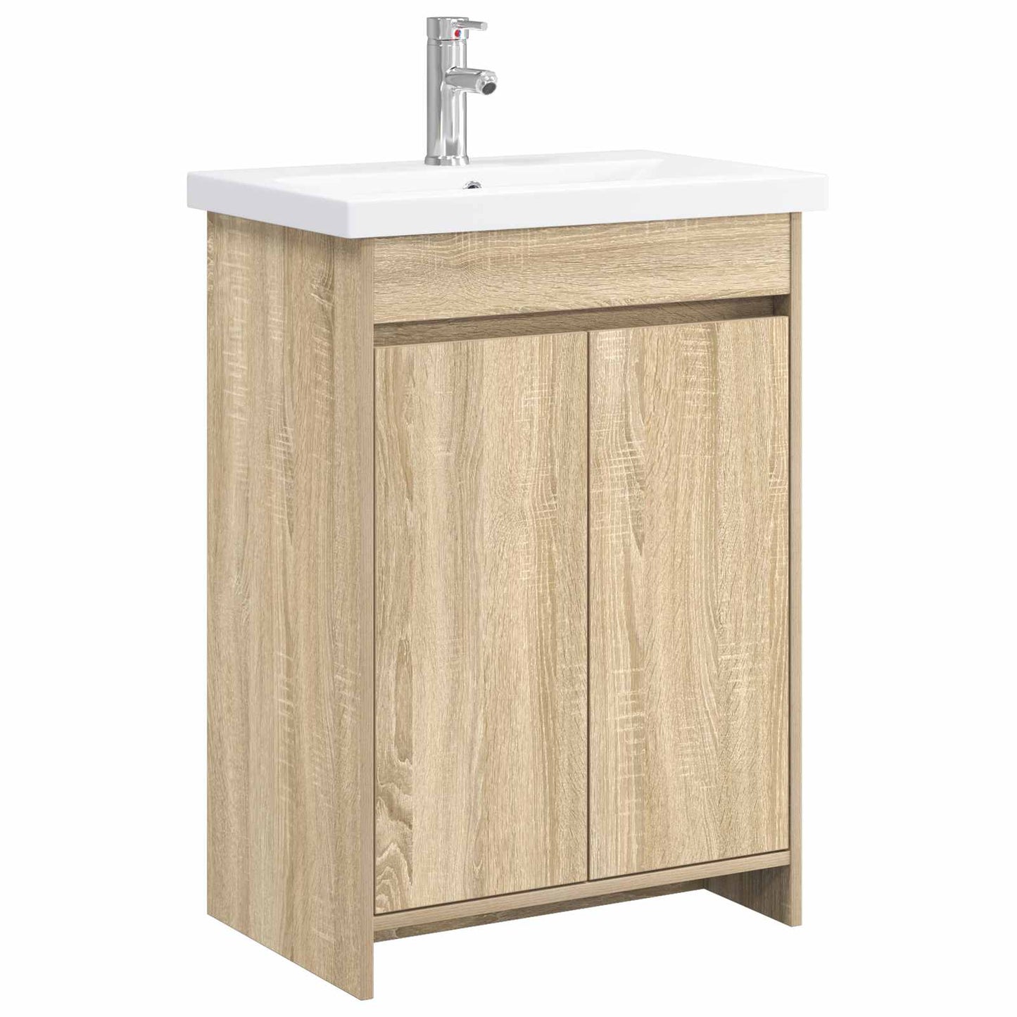 vidaXL Bathroom Furniture Set Sonoma Oak 81 x 40 x 84.5 cm