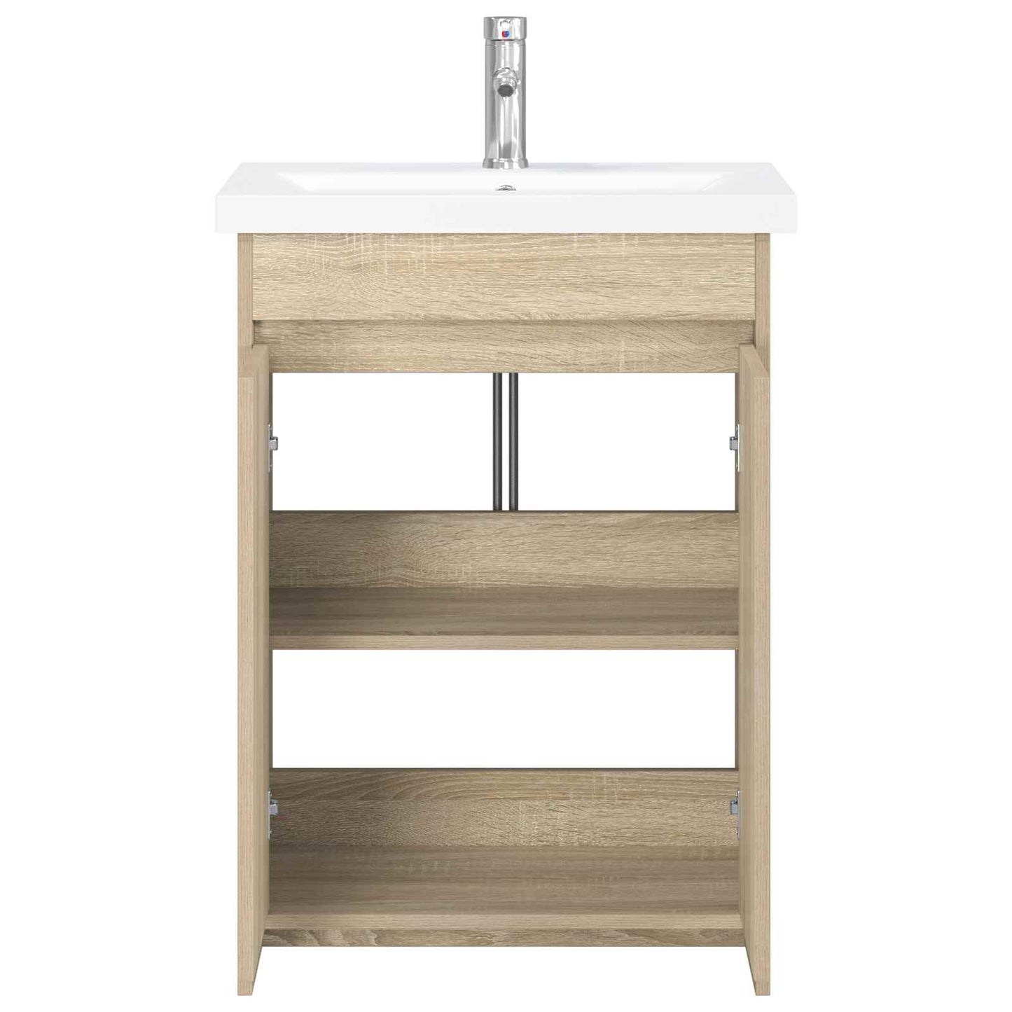 vidaXL Bathroom Furniture Set Sonoma Oak 81 x 40 x 84.5 cm