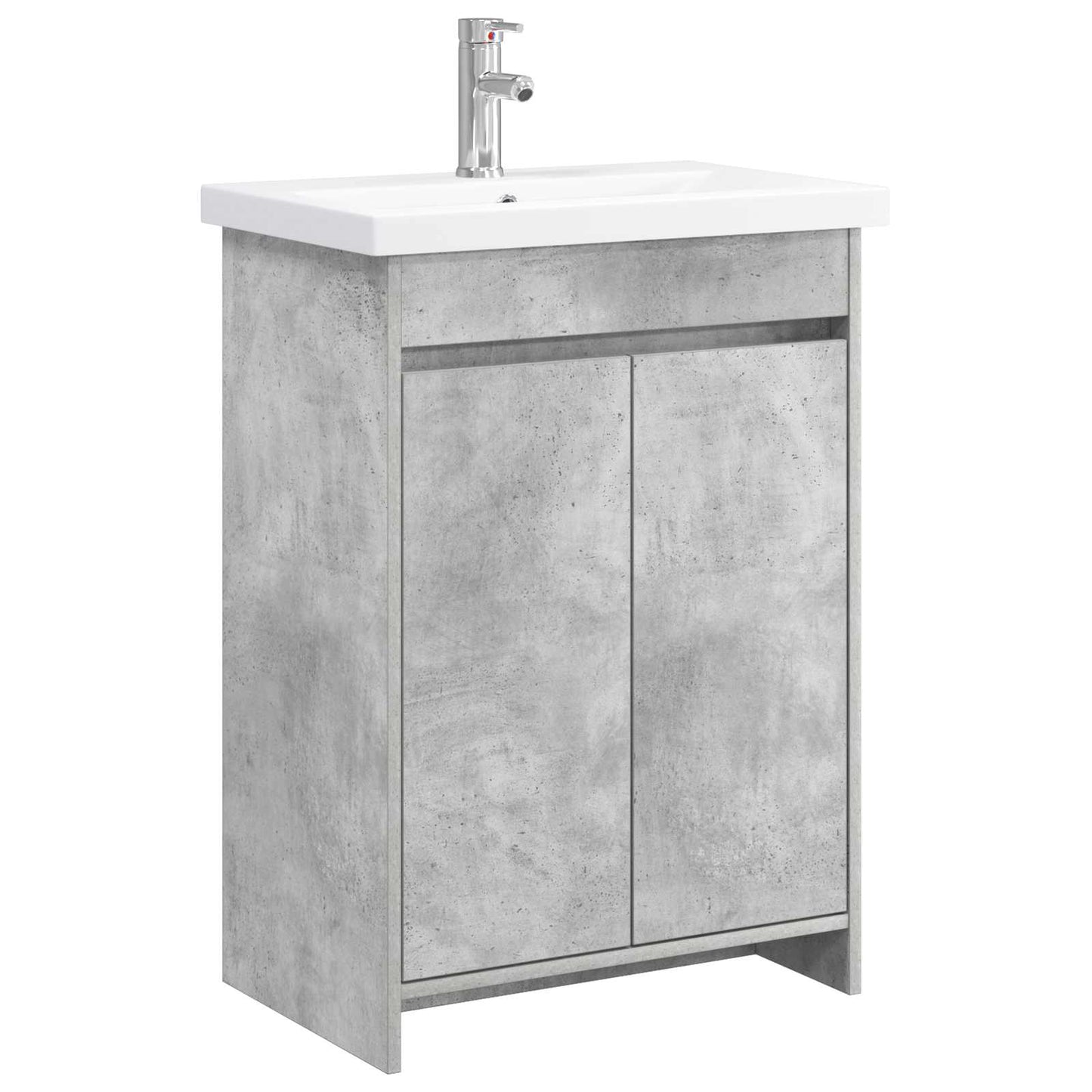 vidaXL Bathroom Furniture Set Concrete Grey 81 x 40 x 84.5 cm