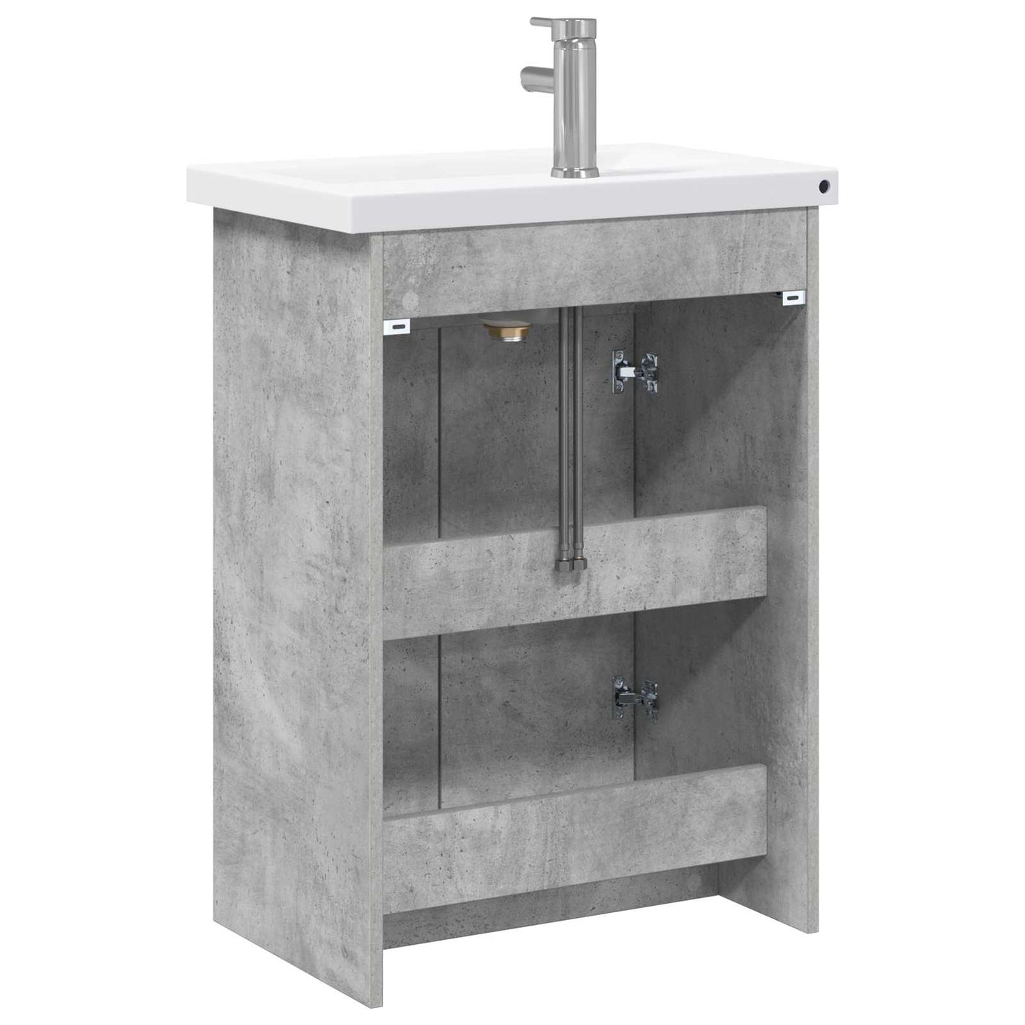 vidaXL Bathroom Furniture Set Concrete Grey 81 x 40 x 84.5 cm