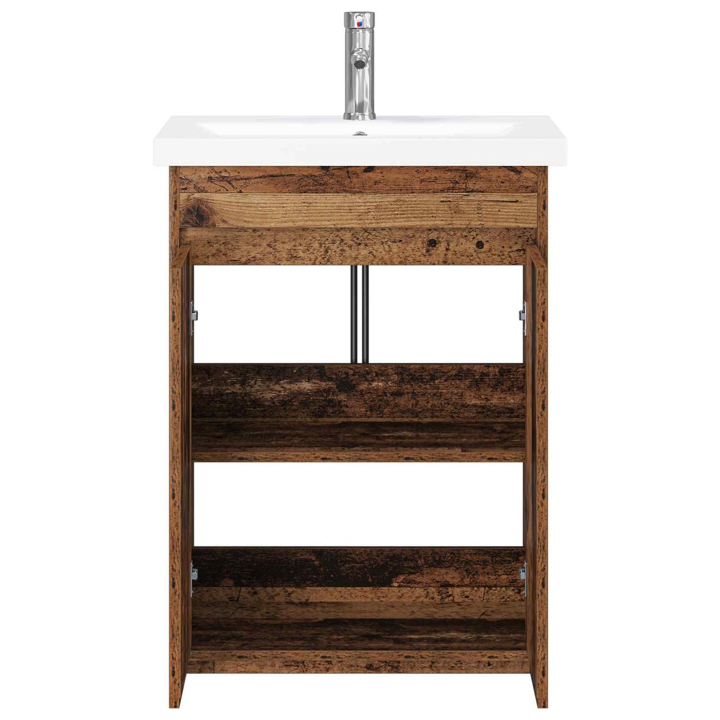 vidaXL Bathroom Furniture Set Old Wood 81 x 40 x 84.5 cm