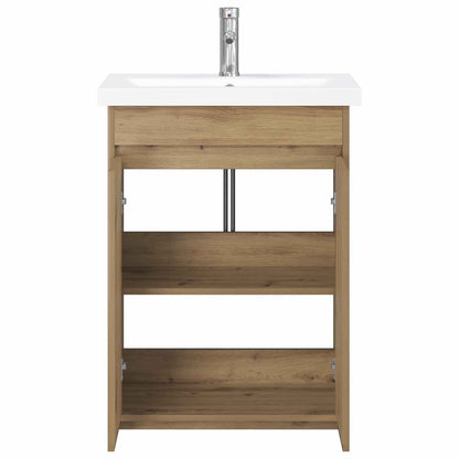 vidaXL Bathroom Furniture Set Artisan Oak 81 x 40 x 84.5 cm