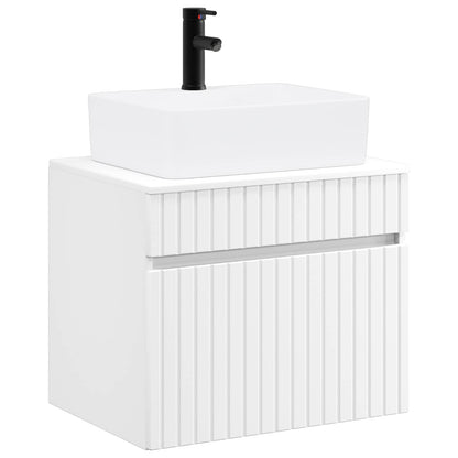 vidaXL Bathroom Furniture Set White Engineered Wood