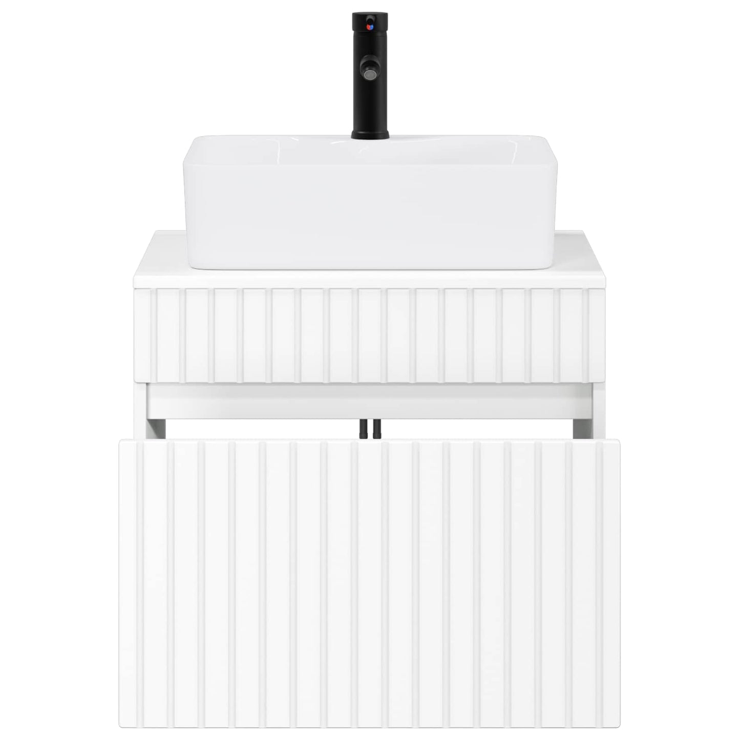 vidaXL Bathroom Furniture Set White Engineered Wood