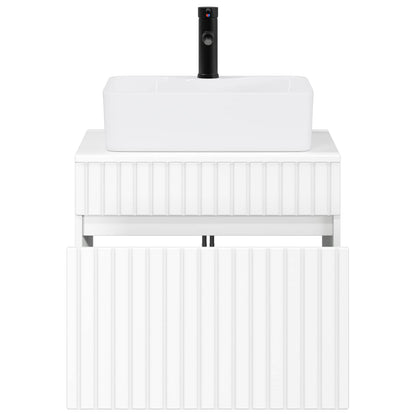 vidaXL Bathroom Furniture Set White Engineered Wood