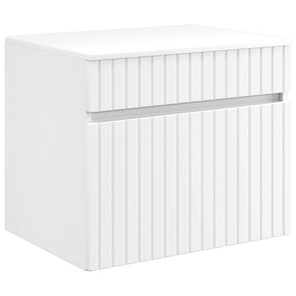vidaXL Bathroom Furniture Set White Engineered Wood