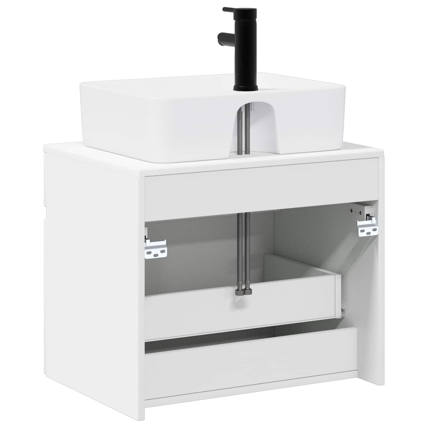 vidaXL Bathroom Furniture Set White Engineered Wood