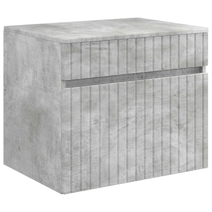 vidaXL Bathroom Furniture Set Concrete Grey Engineered Wood