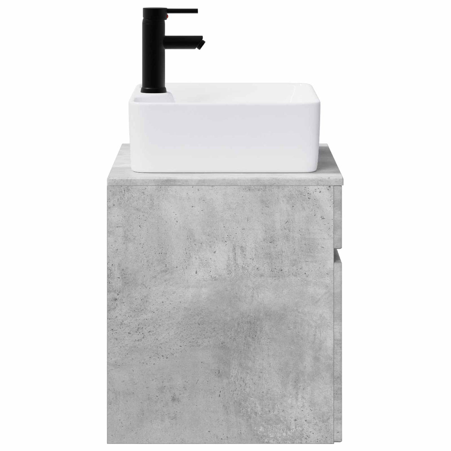 vidaXL Bathroom Furniture Set Concrete Grey Engineered Wood