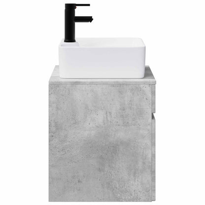 vidaXL Bathroom Furniture Set Concrete Grey Engineered Wood