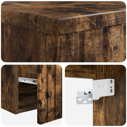 vidaXL Bathroom Furniture Set Smoked Oak Engineered Wood
