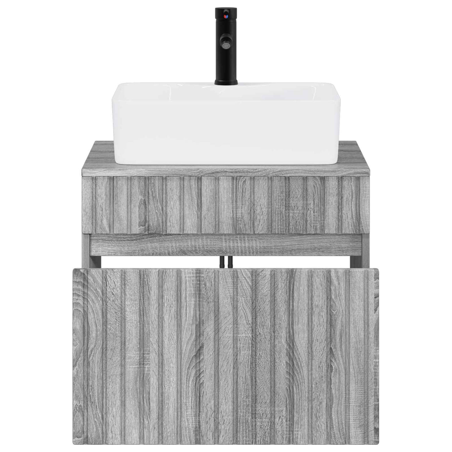 vidaXL Bathroom Furniture Set Grey Sonoma Engineered Wood