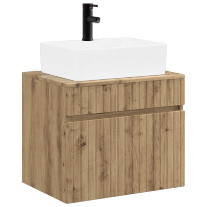 vidaXL Bathroom Furniture Set Artisan Oak Engineered Wood