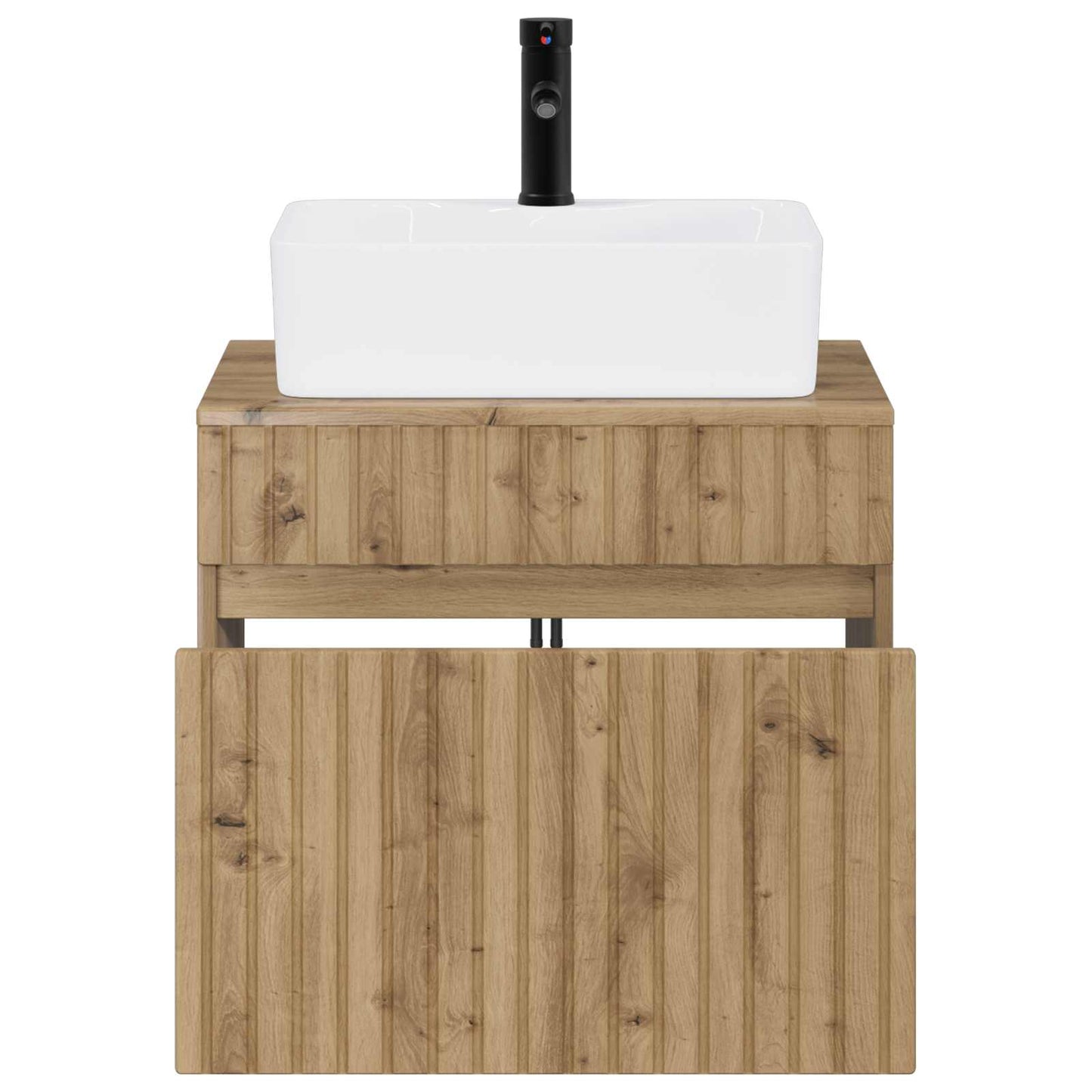 vidaXL Bathroom Furniture Set Artisan Oak Engineered Wood