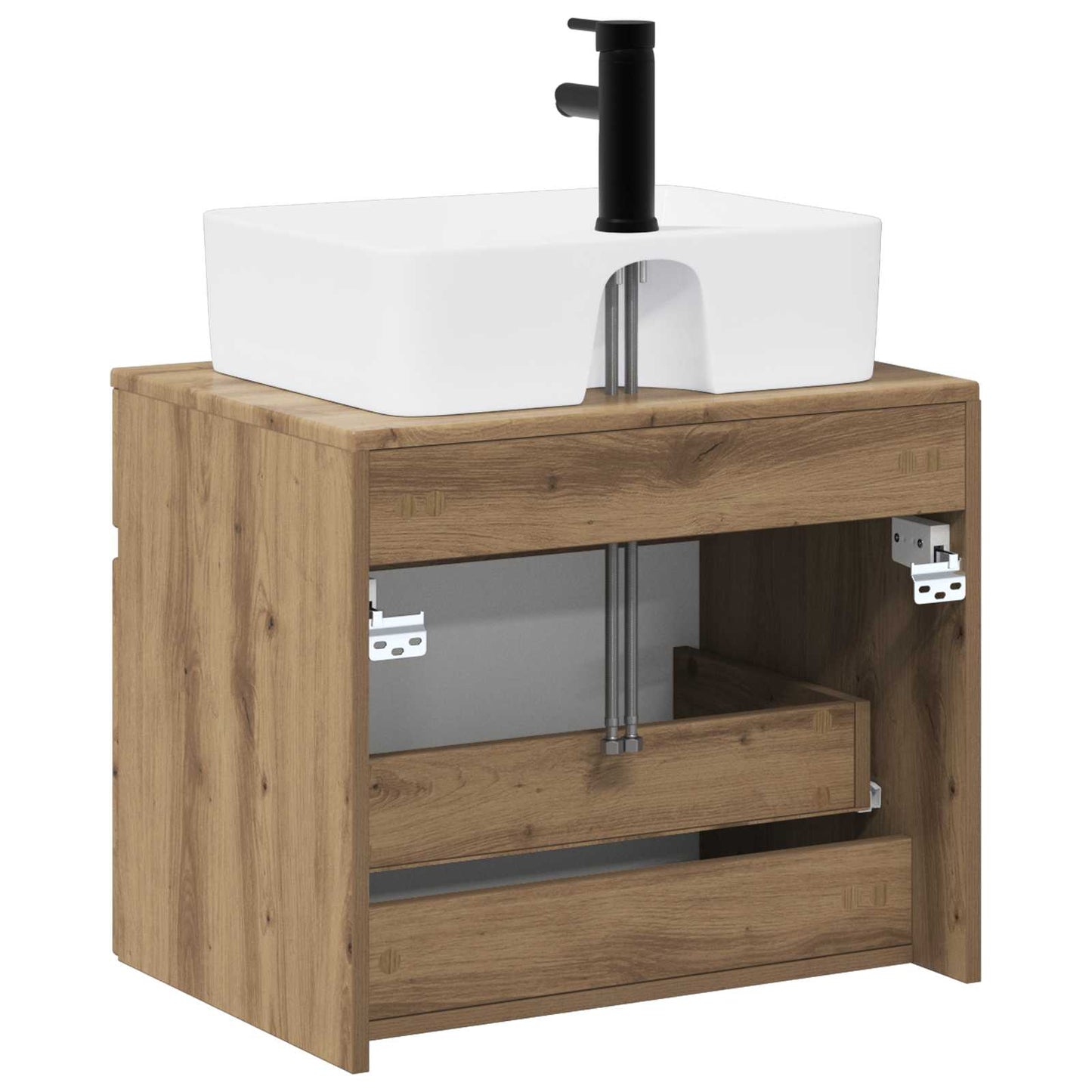 vidaXL Bathroom Furniture Set Artisan Oak Engineered Wood