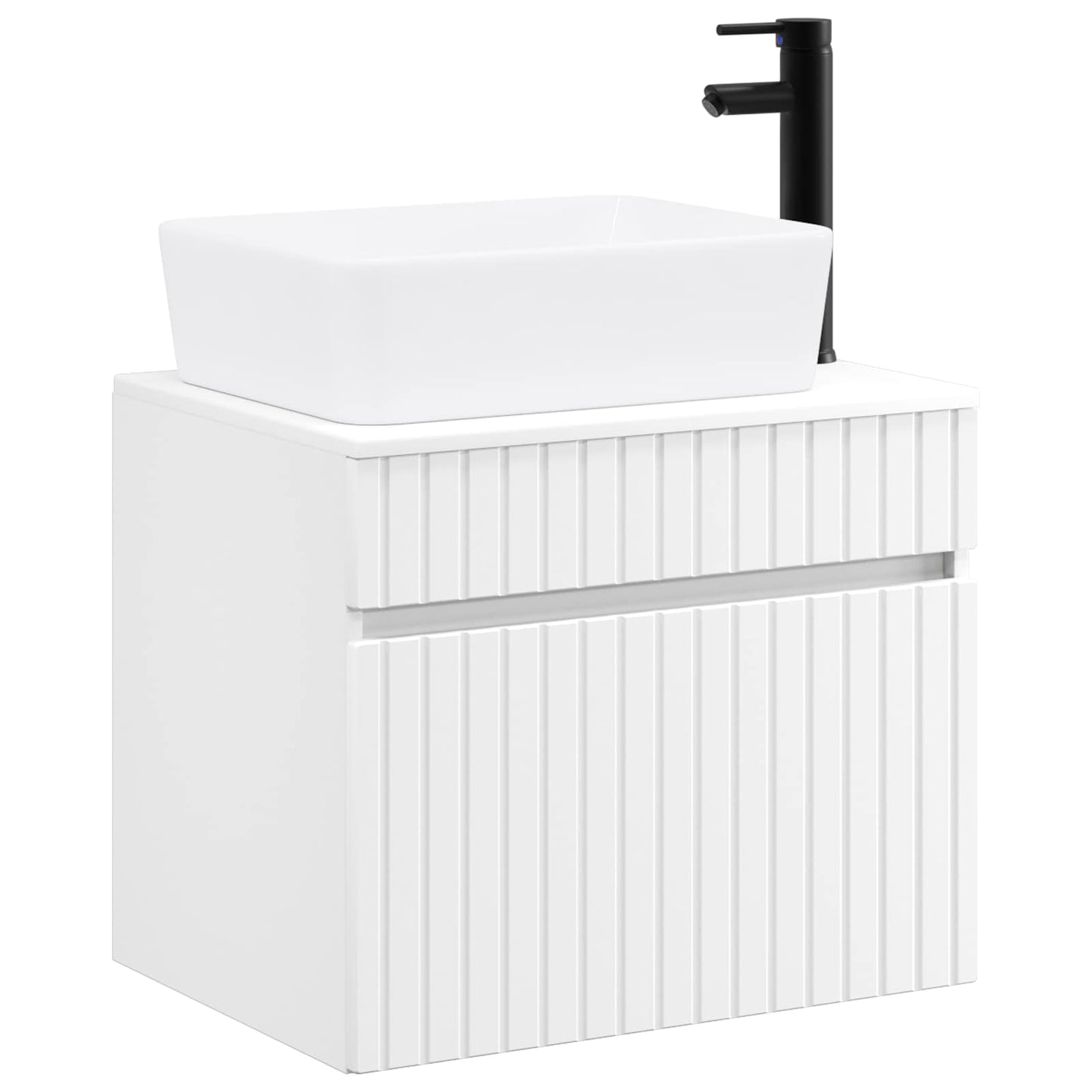 vidaXL Bathroom Furniture Set White Engineered Wood