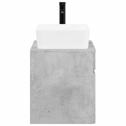 vidaXL Bathroom Furniture Set Concrete Grey Engineered Wood
