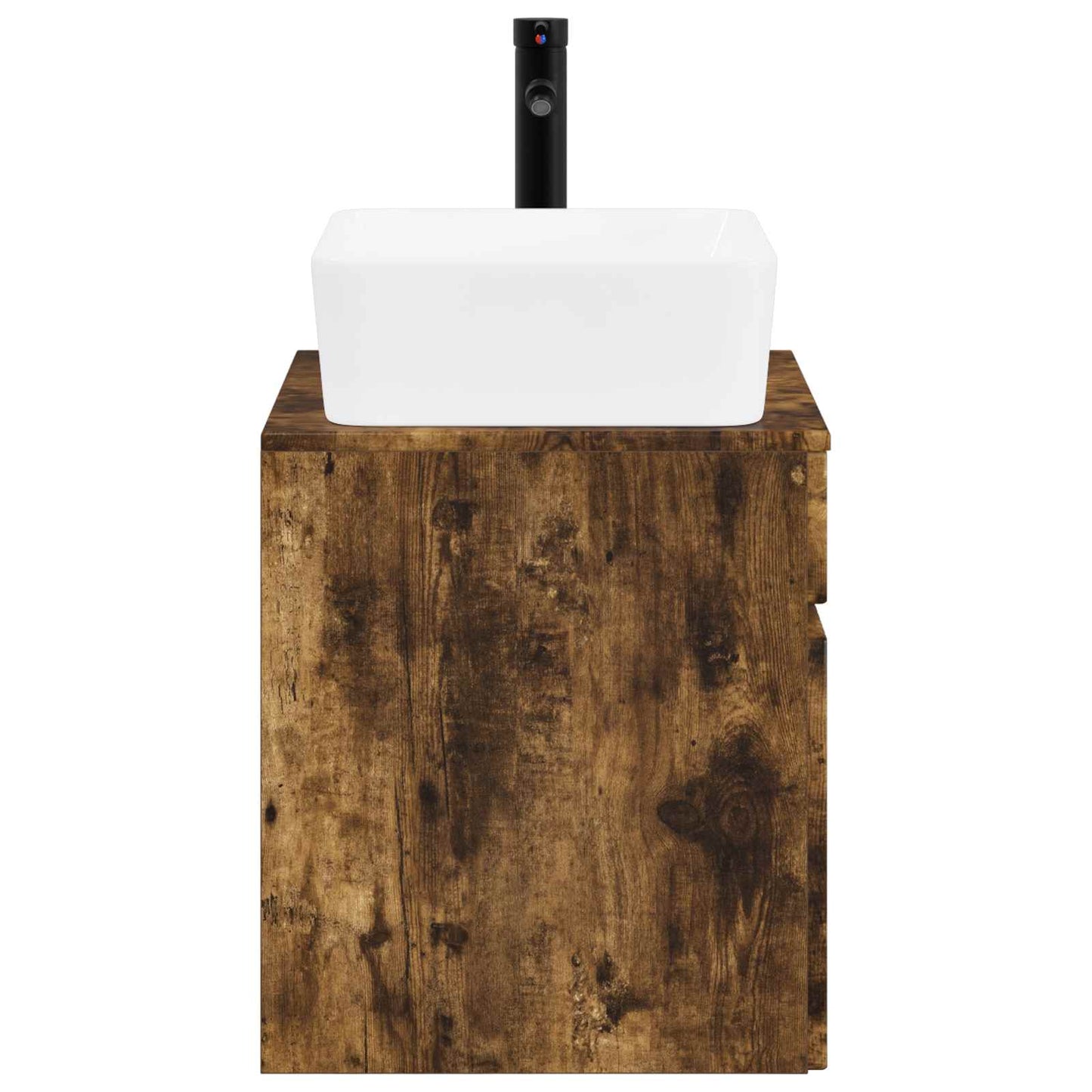 vidaXL Bathroom Furniture Set Smoked Oak Engineered Wood