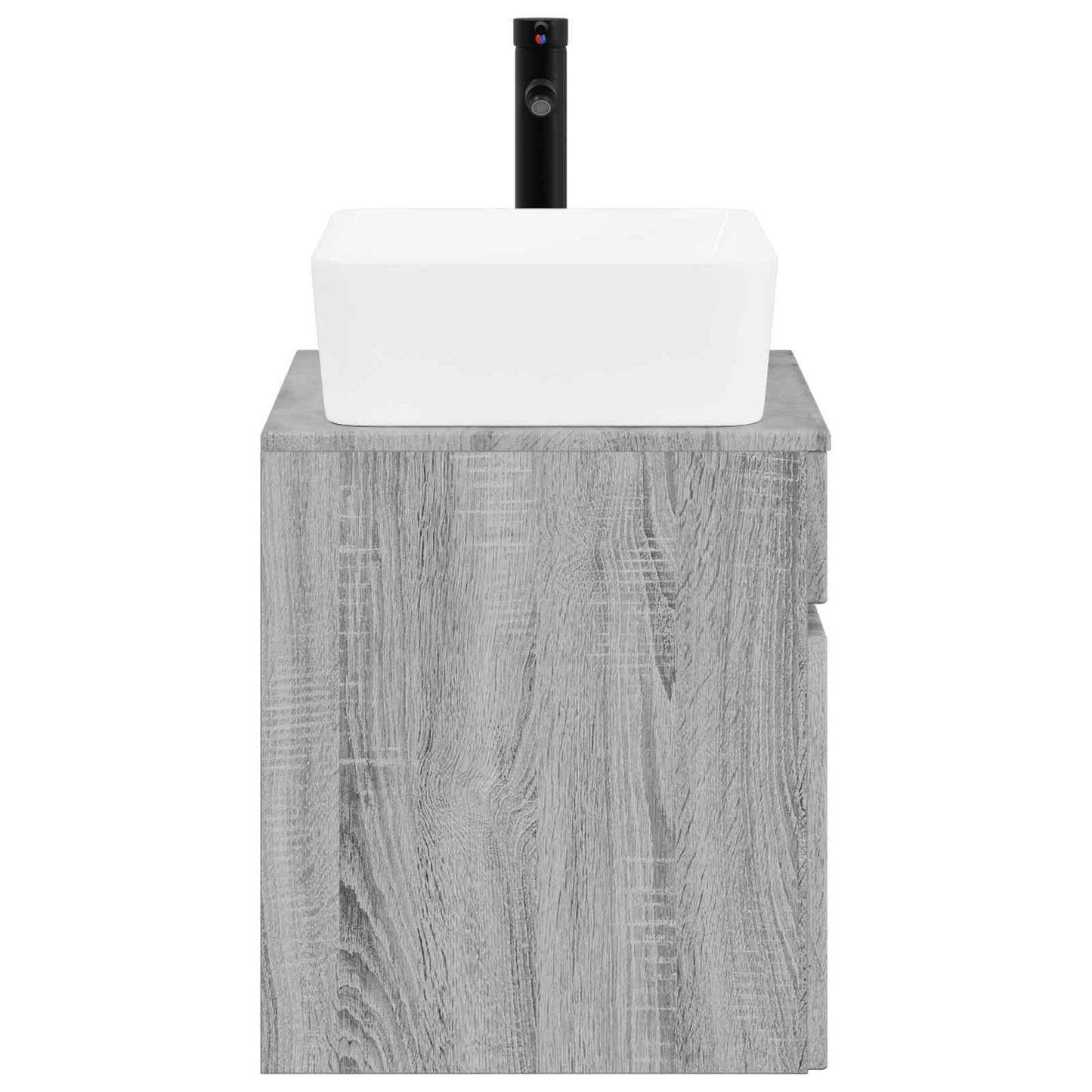 vidaXL Bathroom Furniture Set Grey Sonoma Engineered Wood