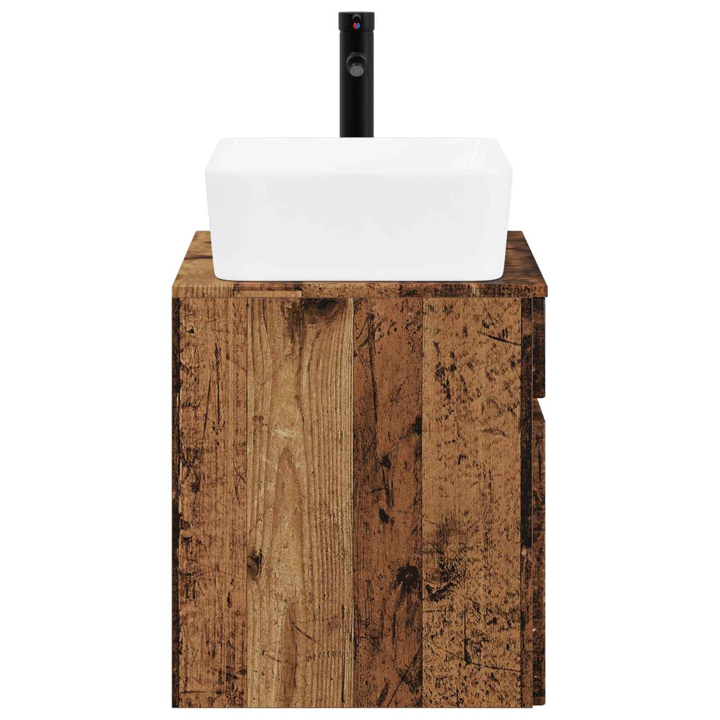 vidaXL Bathroom Furniture Set Old Wood Engineered Wood