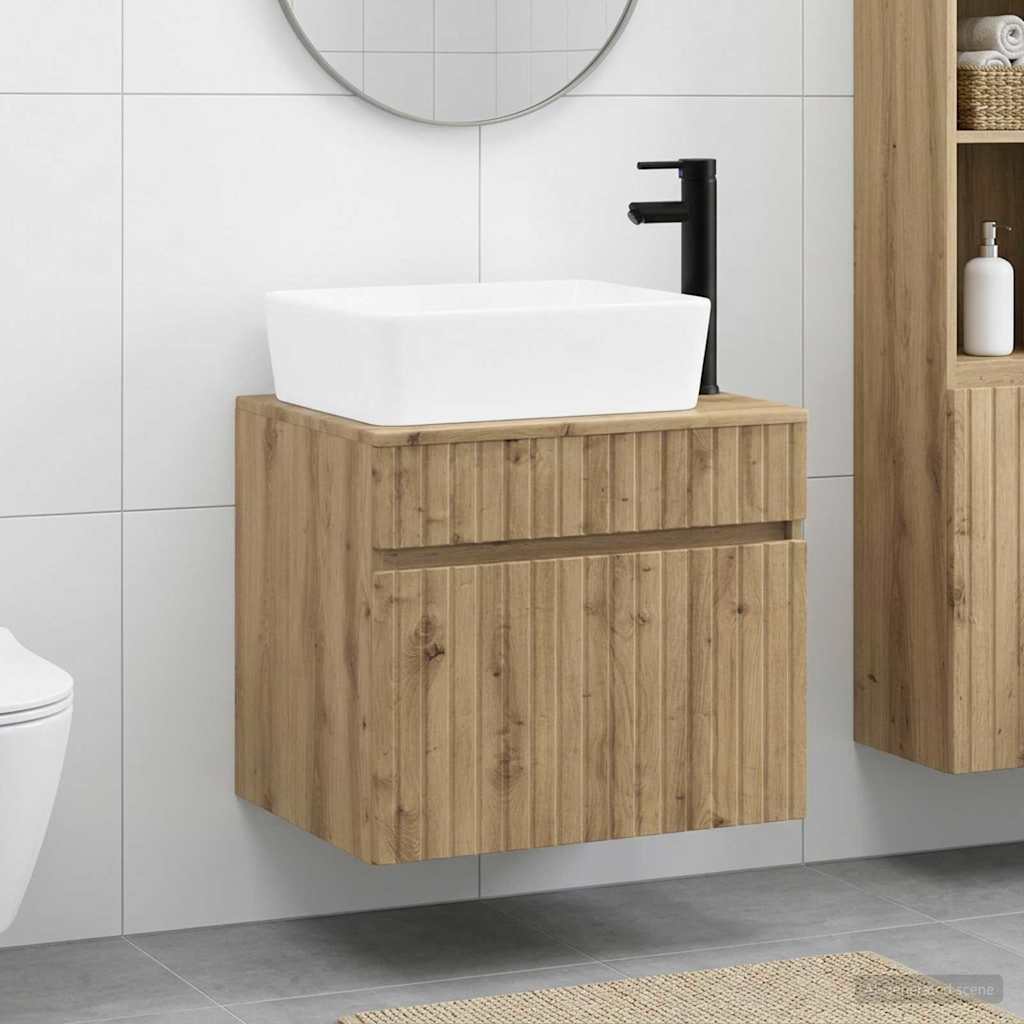 vidaXL Bathroom Furniture Set Artisan Oak Engineered Wood