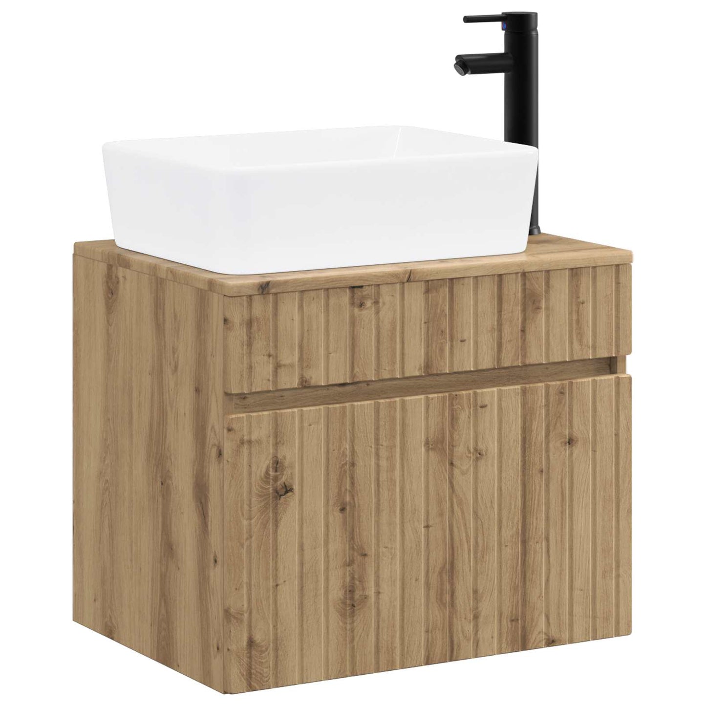 vidaXL Bathroom Furniture Set Artisan Oak Engineered Wood