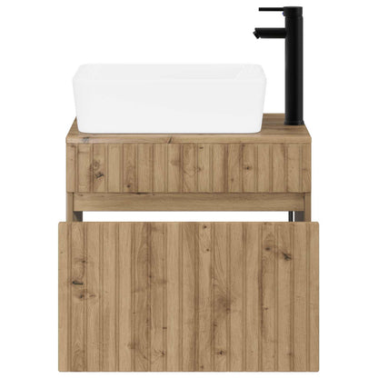 vidaXL Bathroom Furniture Set Artisan Oak Engineered Wood