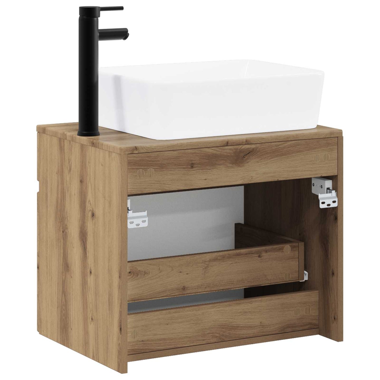 vidaXL Bathroom Furniture Set Artisan Oak Engineered Wood