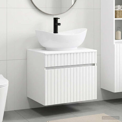 vidaXL Bathroom Furniture Set White Engineered Wood