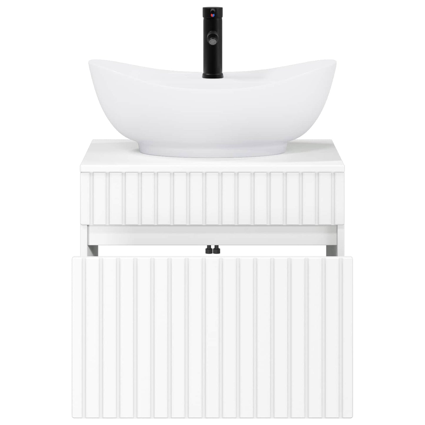 vidaXL Bathroom Furniture Set White Engineered Wood