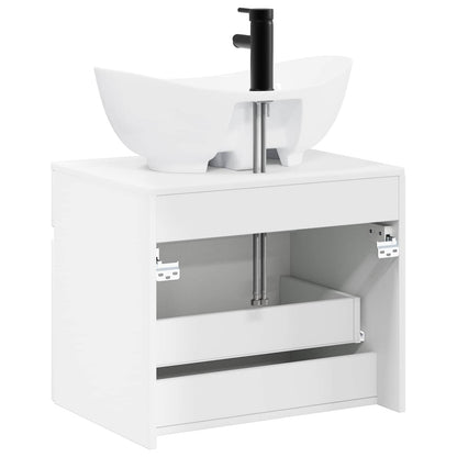 vidaXL Bathroom Furniture Set White Engineered Wood