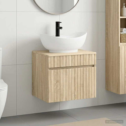 vidaXL Bathroom Furniture Set Sonoma Oak Engineered Wood