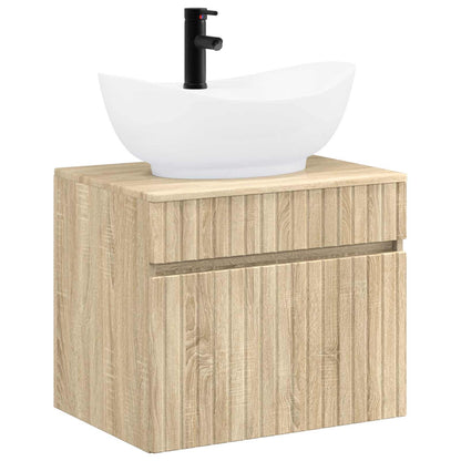 vidaXL Bathroom Furniture Set Sonoma Oak Engineered Wood