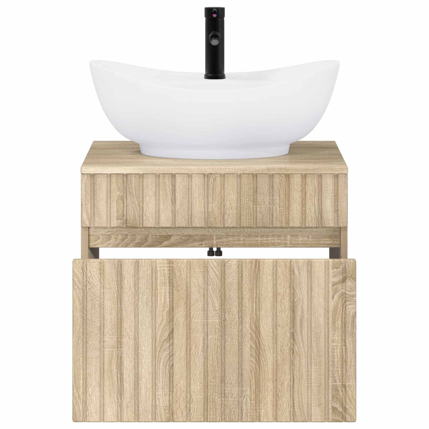 vidaXL Bathroom Furniture Set Sonoma Oak Engineered Wood
