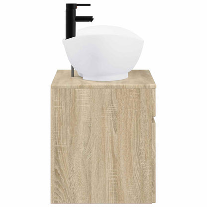 vidaXL Bathroom Furniture Set Sonoma Oak Engineered Wood