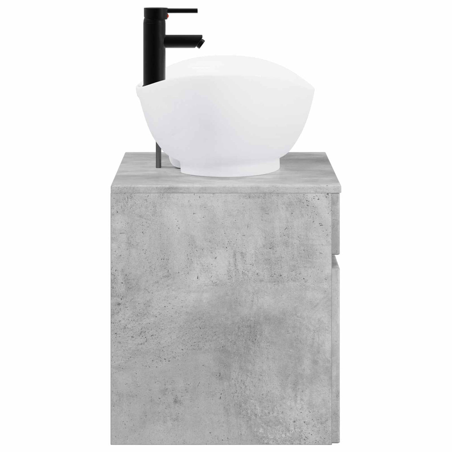 vidaXL Bathroom Furniture Set Concrete Grey Engineered Wood