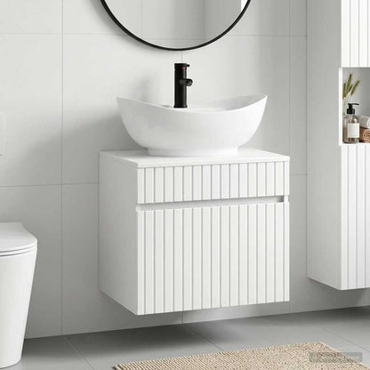 vidaXL Bathroom Furniture Set High Gloss White Engineered Wood