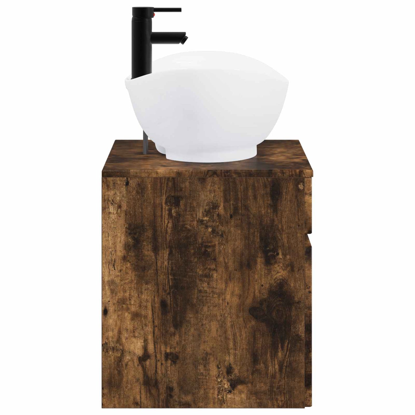 vidaXL Bathroom Furniture Set Smoked Oak Engineered Wood