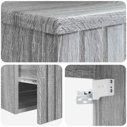 vidaXL Bathroom Furniture Set Grey Sonoma Engineered Wood
