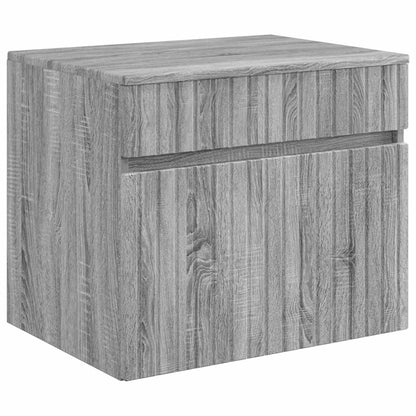 vidaXL Bathroom Furniture Set Grey Sonoma Engineered Wood