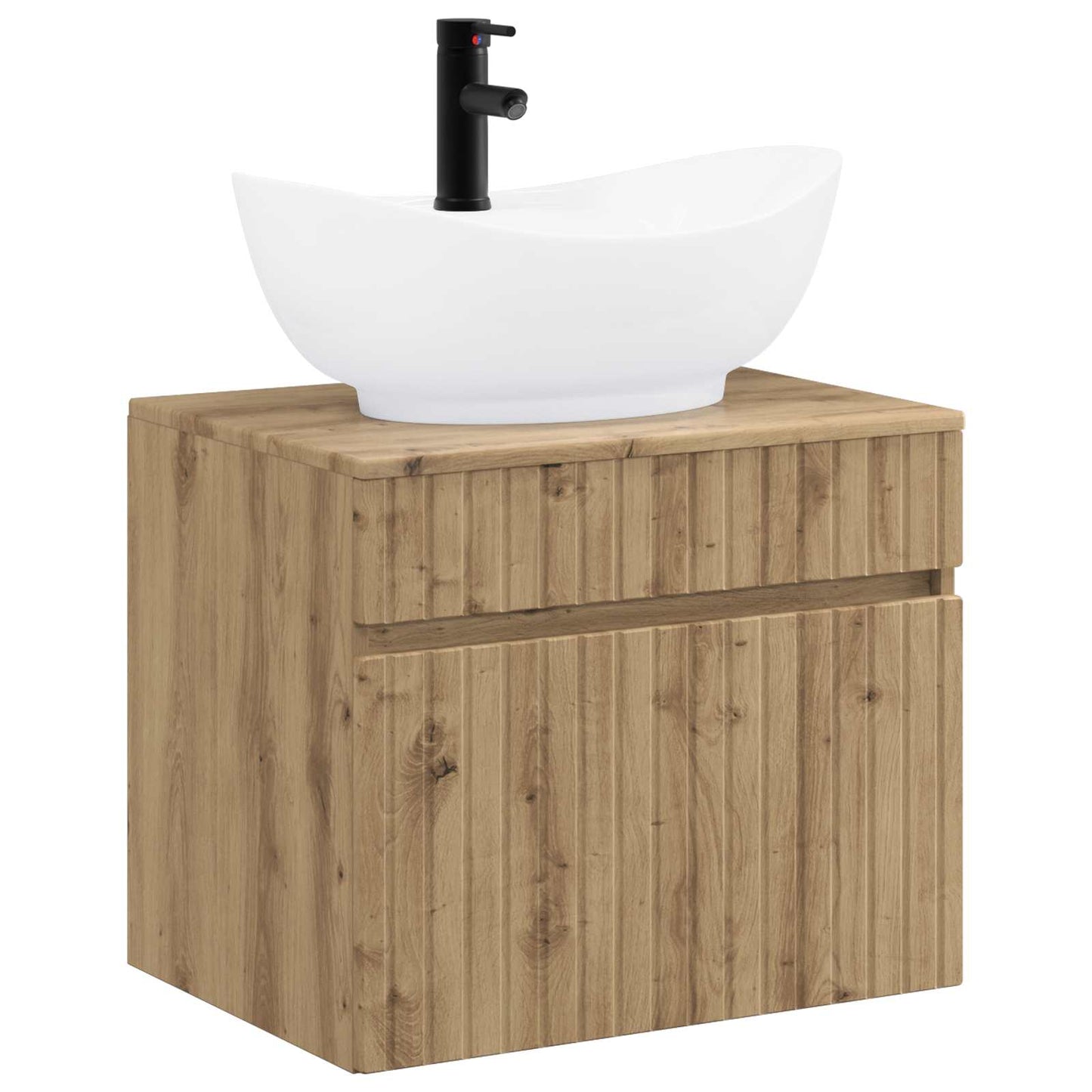 vidaXL Bathroom Furniture Set Artisan Oak Engineered Wood