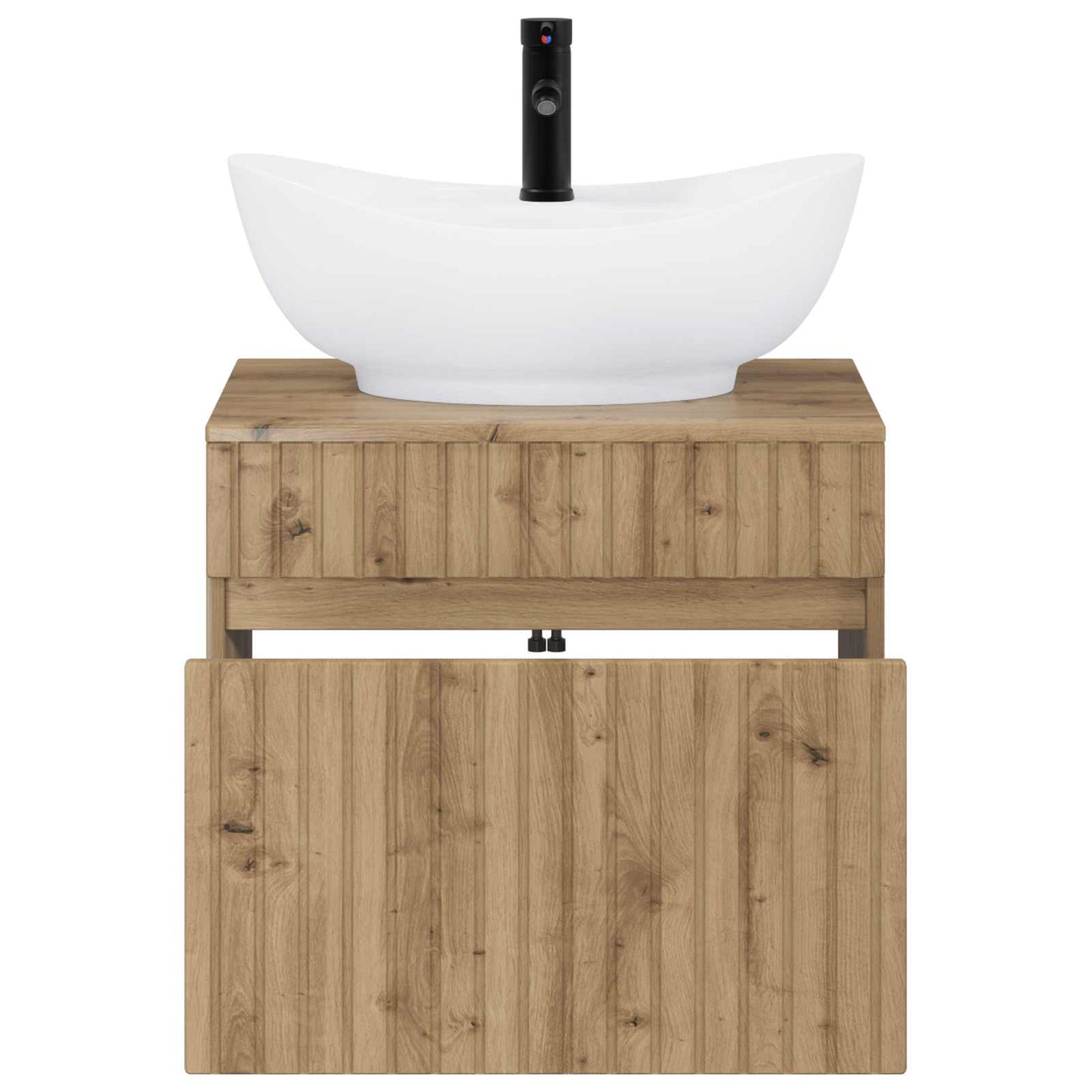 vidaXL Bathroom Furniture Set Artisan Oak Engineered Wood