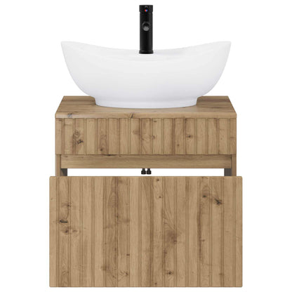 vidaXL Bathroom Furniture Set Artisan Oak Engineered Wood