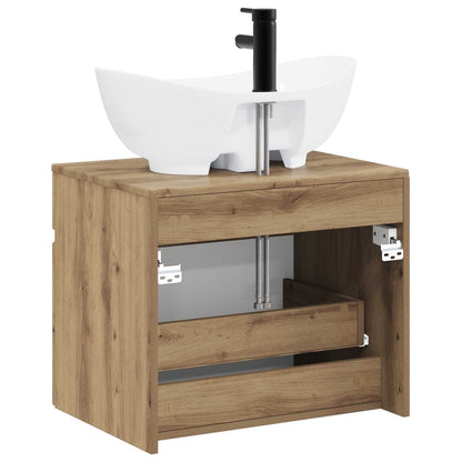 vidaXL Bathroom Furniture Set Artisan Oak Engineered Wood