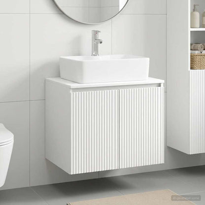 vidaXL Bathroom Furniture Set White Engineered Wood