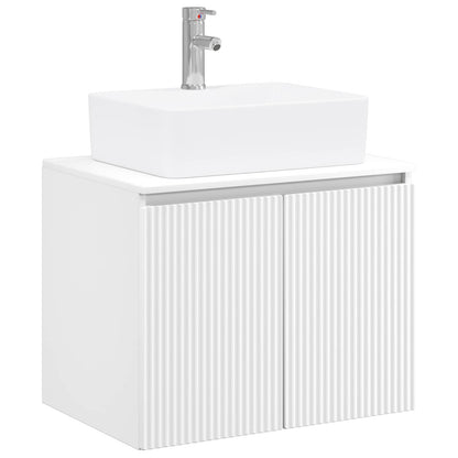 vidaXL Bathroom Furniture Set White Engineered Wood