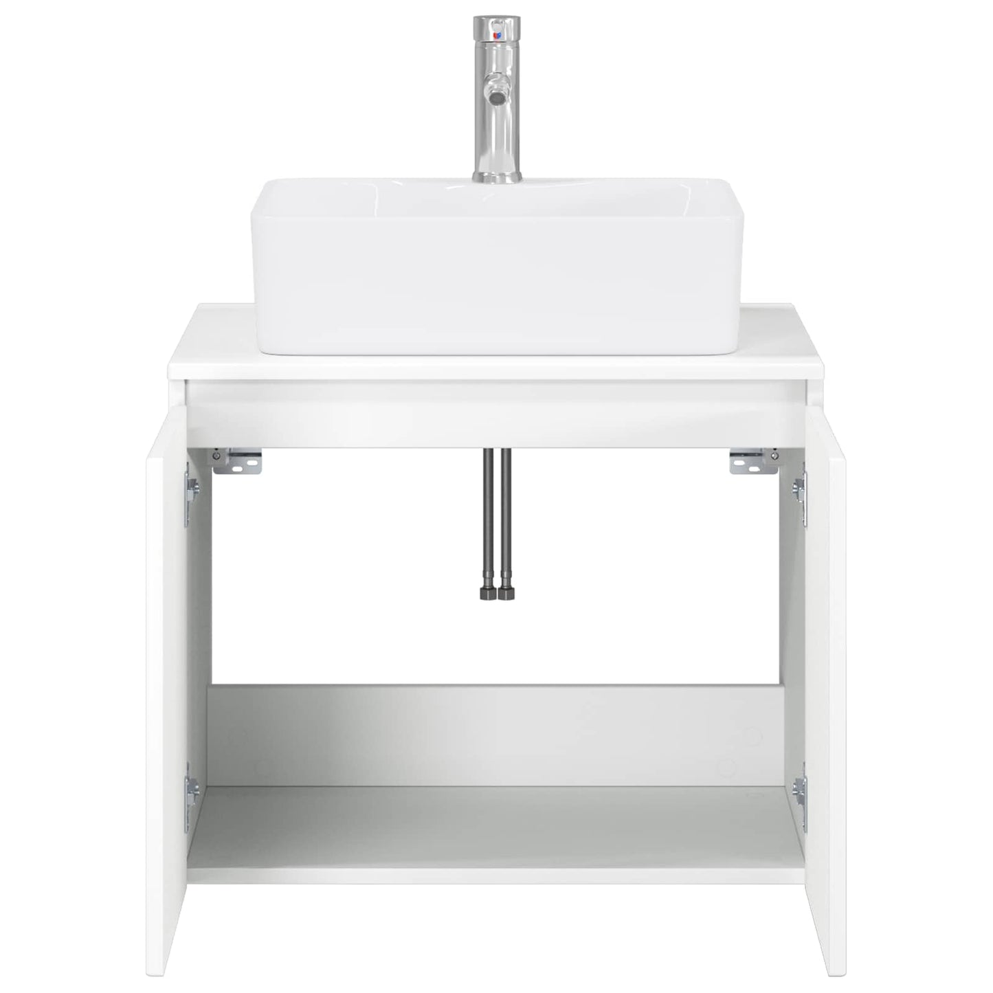 vidaXL Bathroom Furniture Set White Engineered Wood