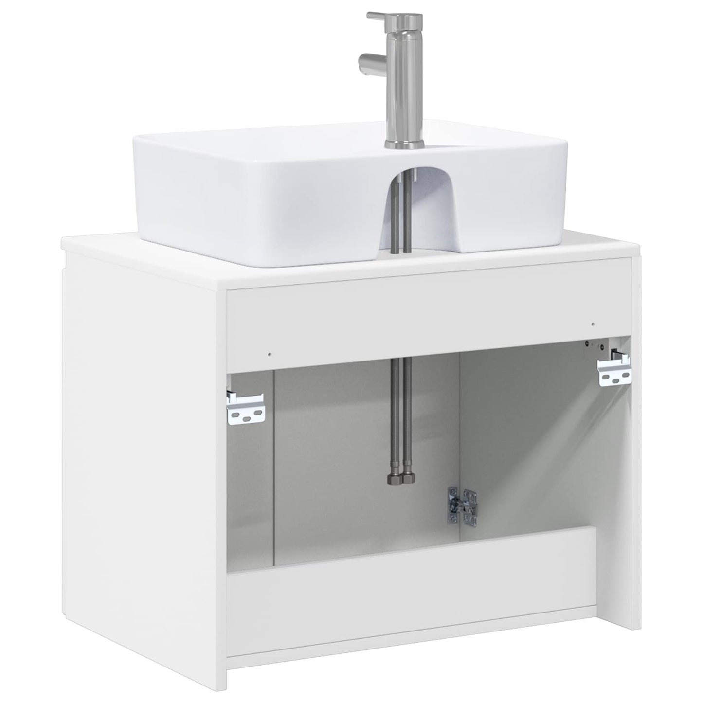 vidaXL Bathroom Furniture Set White Engineered Wood